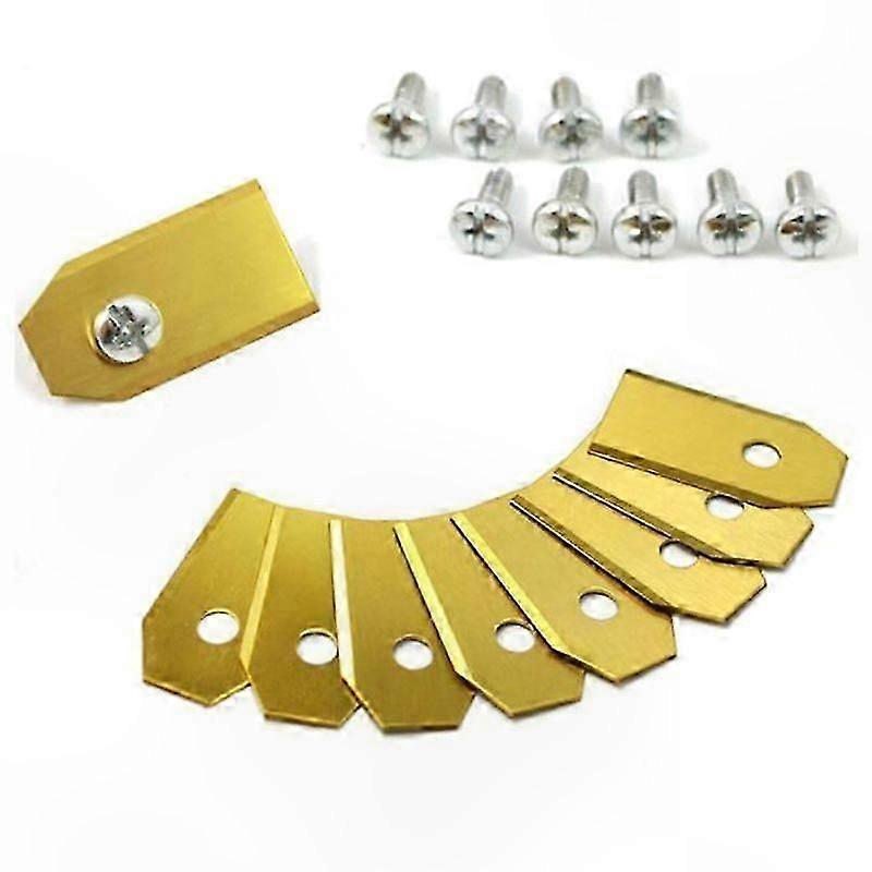 Durable Titanium Blades for Robotic Lawn Mowers, Compatible with Husqvarna Models
