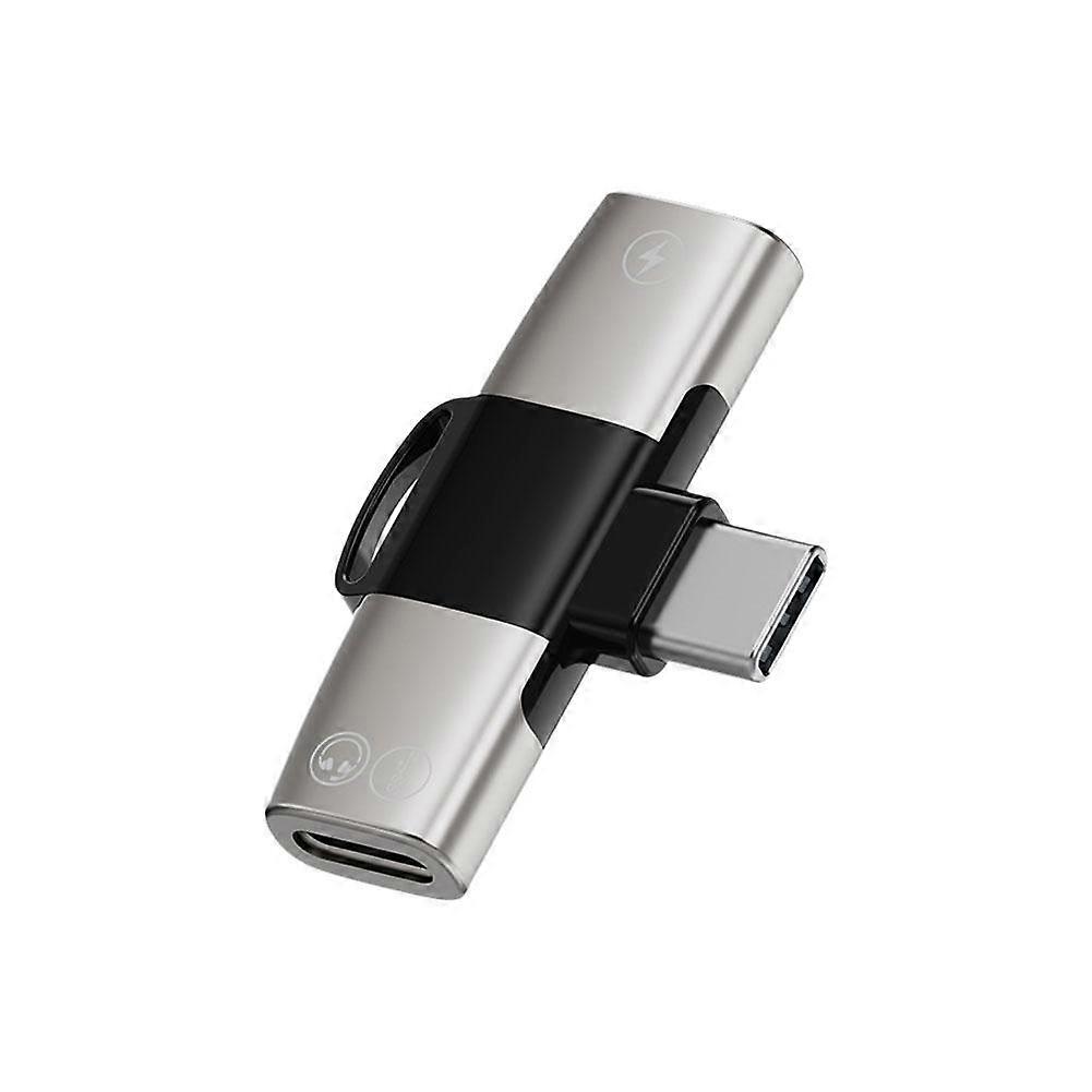 Headphone Adapter for C-C/3.5mm-C , Compact Design with Metal Shell, High-Definition Sound Quality