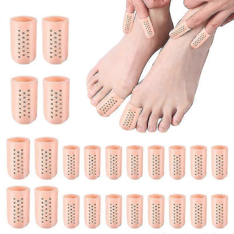 silicone Toe Protectors, 10 Pieces Breathable Toe Protectors, Small...