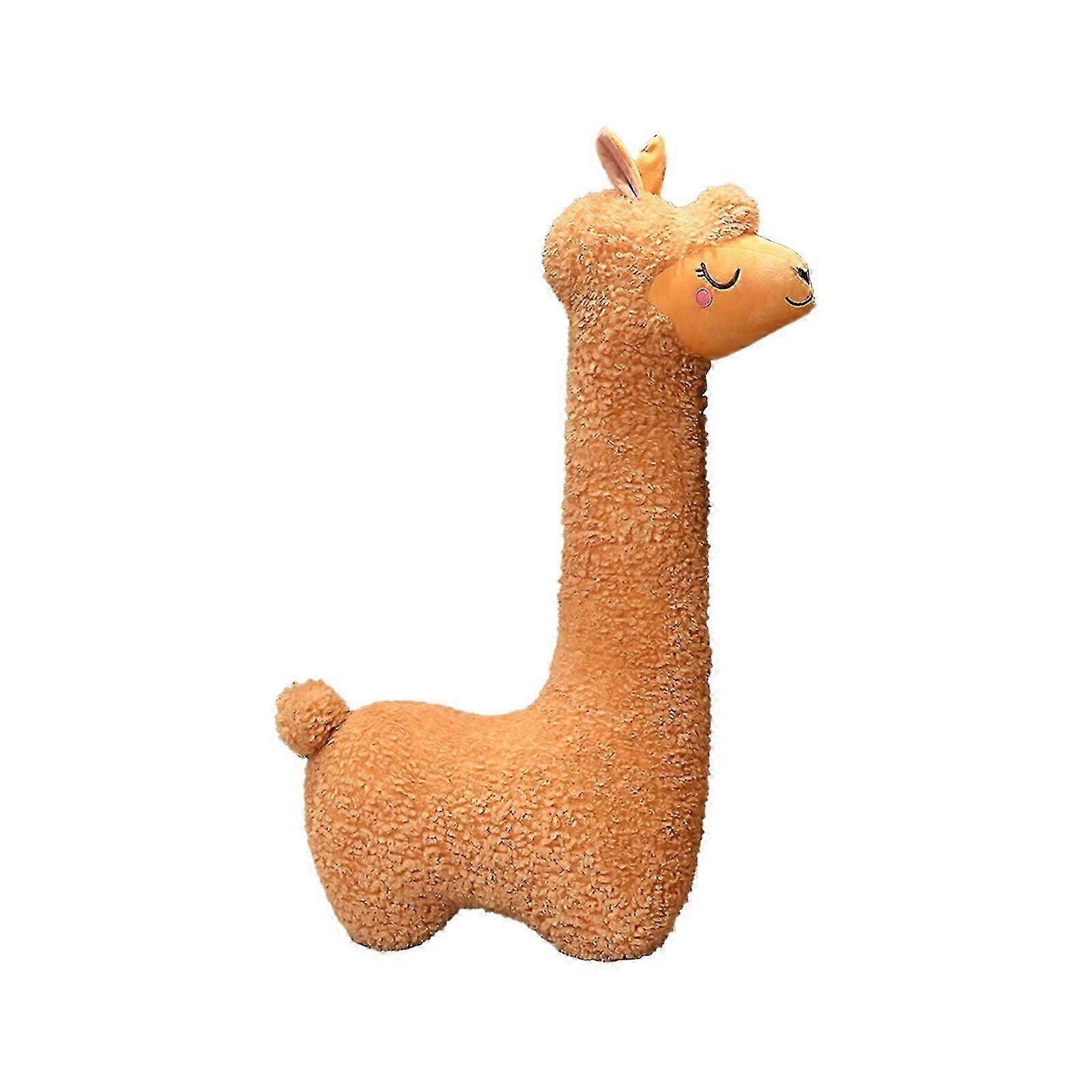 Alpaca plush pillow, 700/1100g, can be used as a neck pillow and is easy to clean