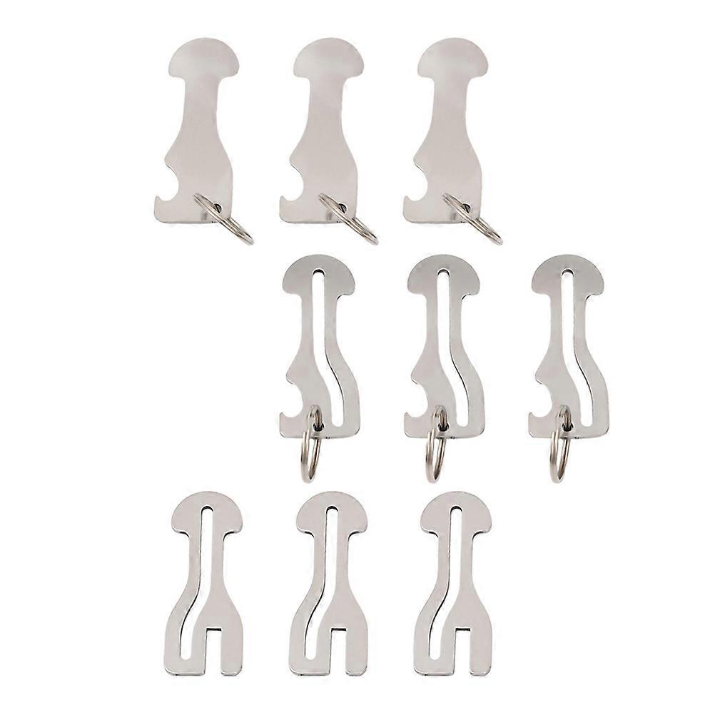 1 Set Trolley Token Metal Key Chain Shopping Cart Tokens Bottle Opener for Shopping