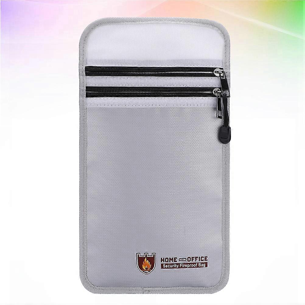 Fire Resistant Document Organizer File Folder for Office Home School Silver Storage 1Pcs