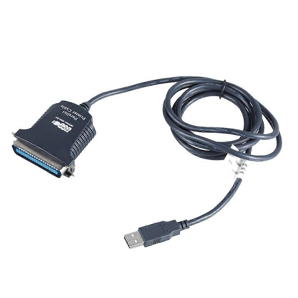 180cm Length USB to CN36 Printer Cable 36Pin Parallel Port Adapter Wire Line for Printers Computer Black