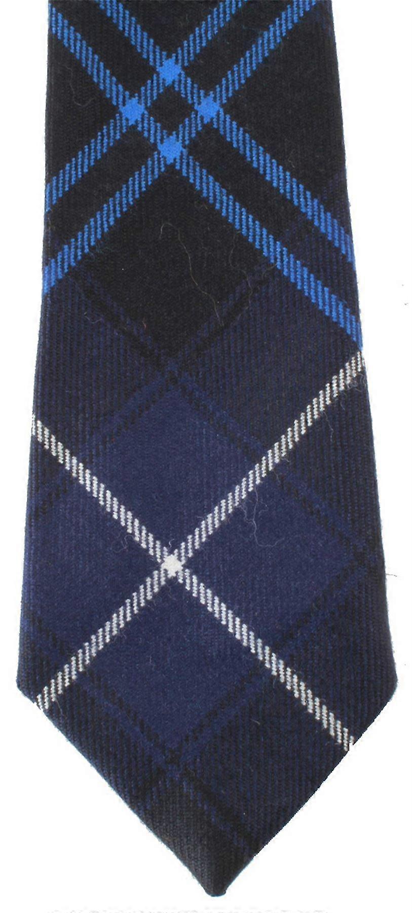 Locharron of Scotland Reiver Patriot Modern Tartan Tie - Navy/Blue