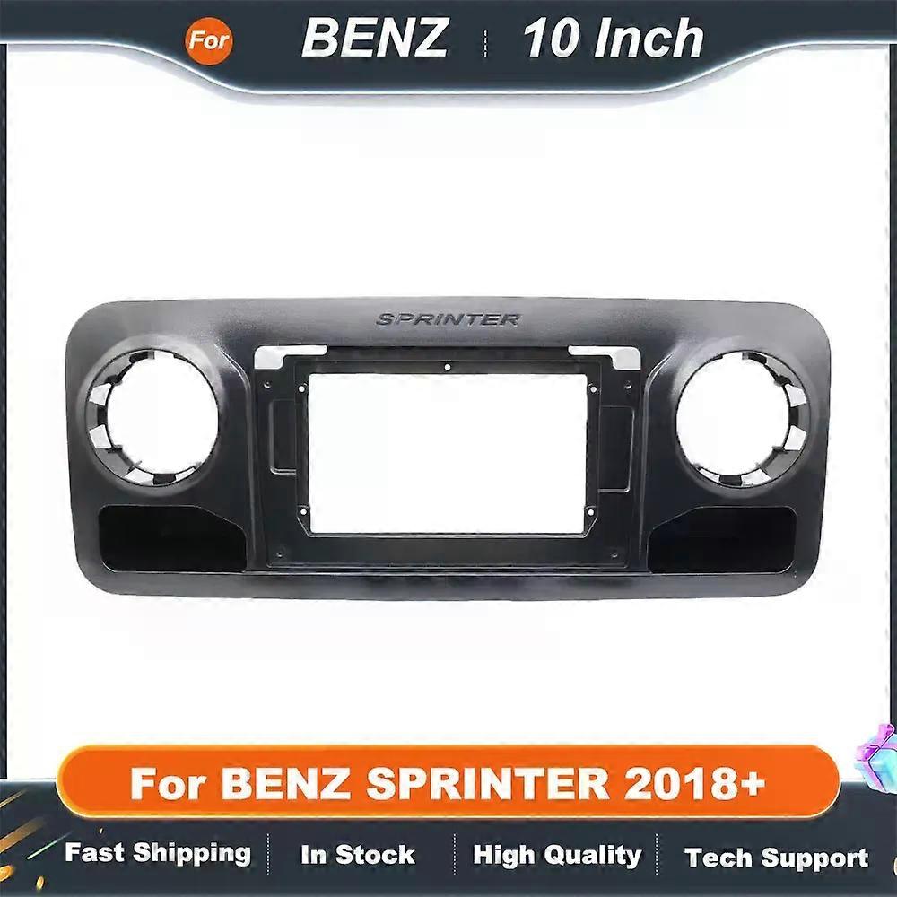 10.1 Inch 2 Din Car Radio Fascia Frame for BENZ SPRINTER 2018+ - Stereo Dash Board Mount Panel Trim GPS MP5 Android Player