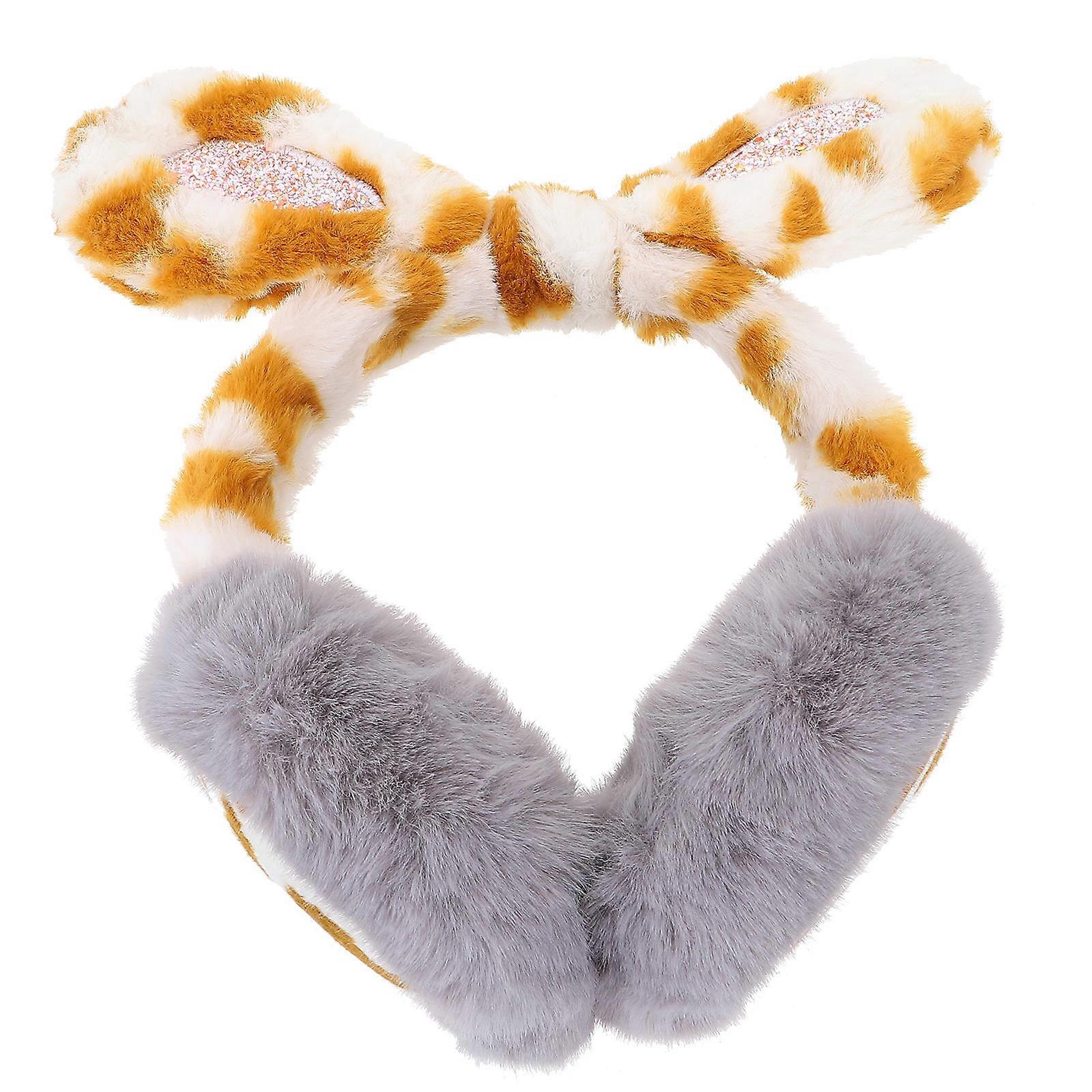 Ears Earmuff for Winter Warm Earmuff 1Pcs Plush Grey Design