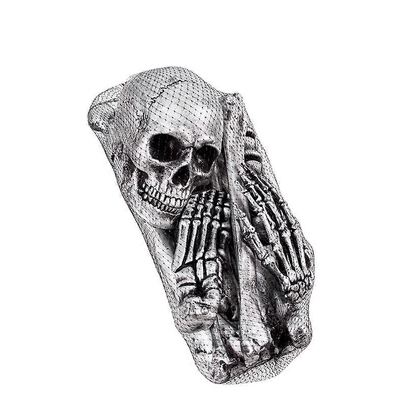 Skull decoration props, 12-piece set, realistic shape to enhance the environment atmosphere