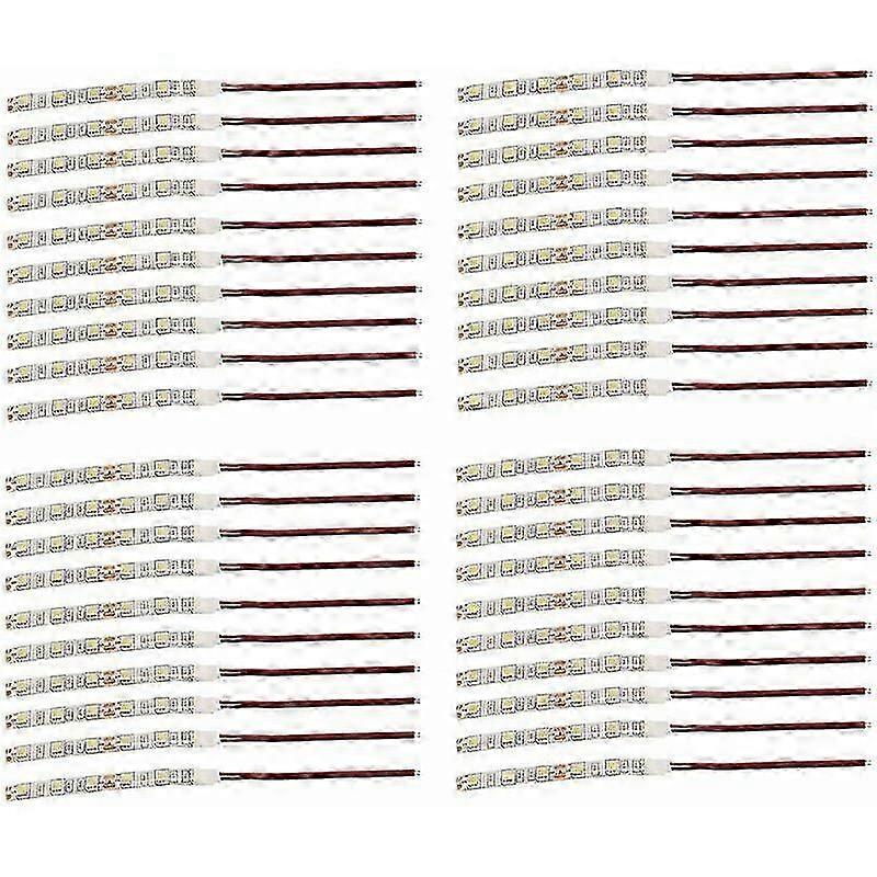 2025 40pcs 10cm tanche Blanc 5050 Led Bande Lumineuse Dc 12v Caravane