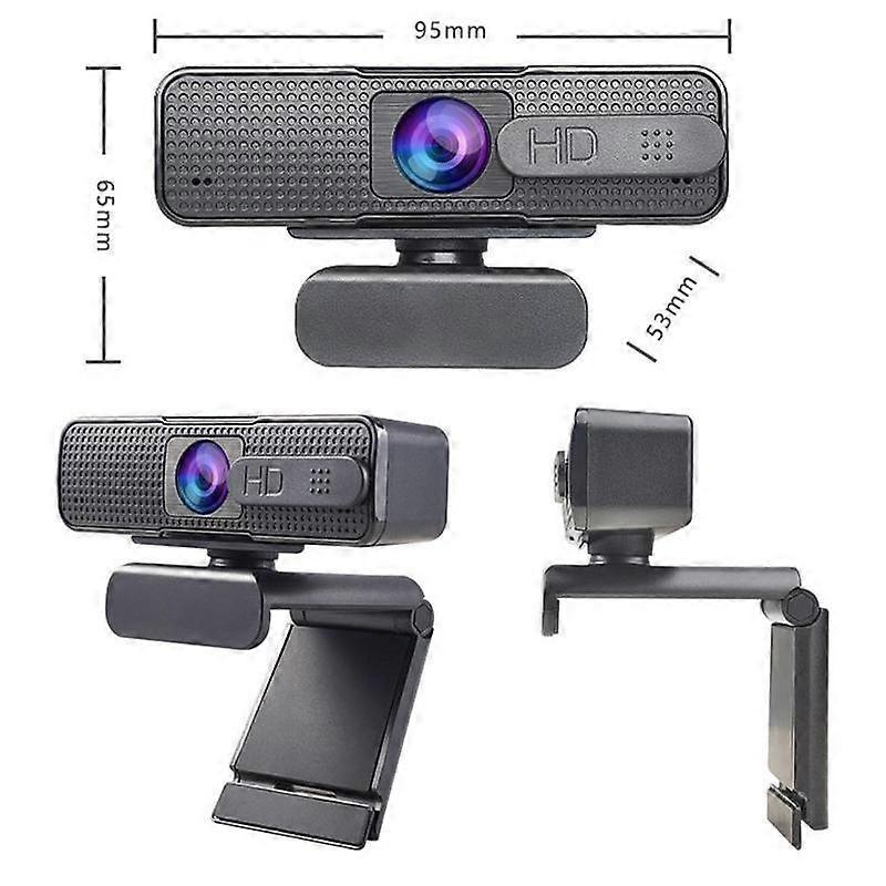 1080P Webcam with Microphone Auto Focus Streaming USB Computer Camera for PC Mac Laptop Desktop