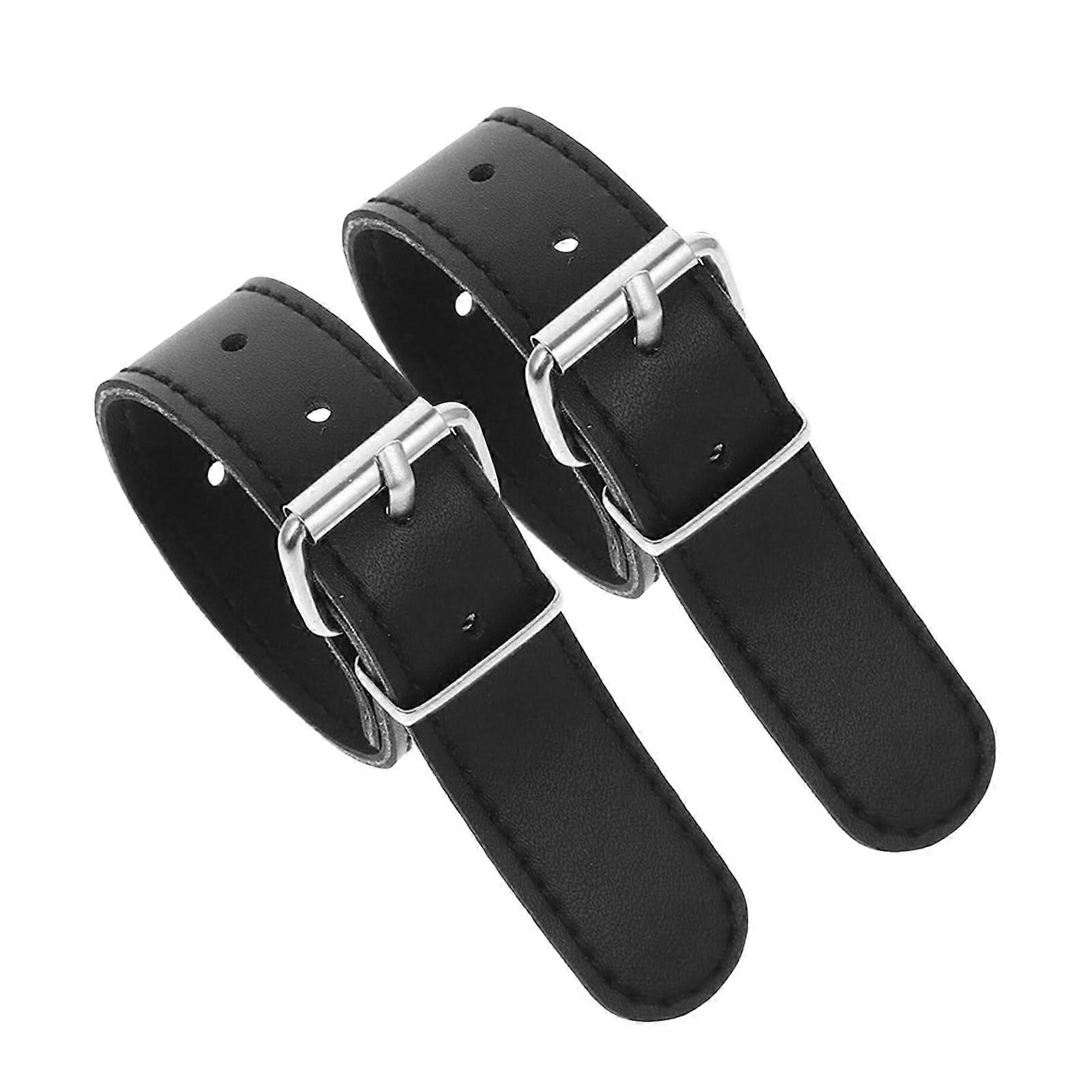Cycle Front Handlebar Storage Basket Strap Beach Cruiser Basket Decoration Strap Adjustable Quick Release Black