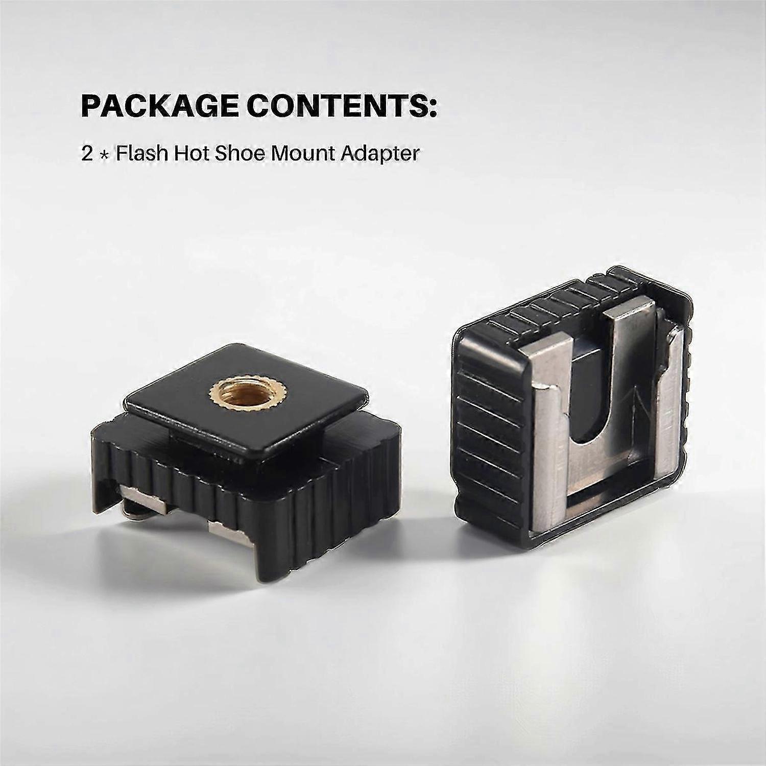 2Pcs Flash Hot Shoe Mount Adapter For Studio Light Stand Tripod