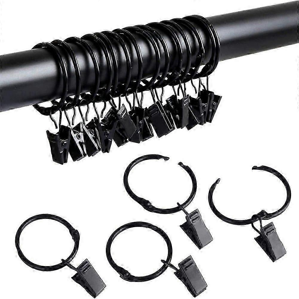 Curtain ring 18 pieces metal curtain rings curtain rings with clips curtain rings