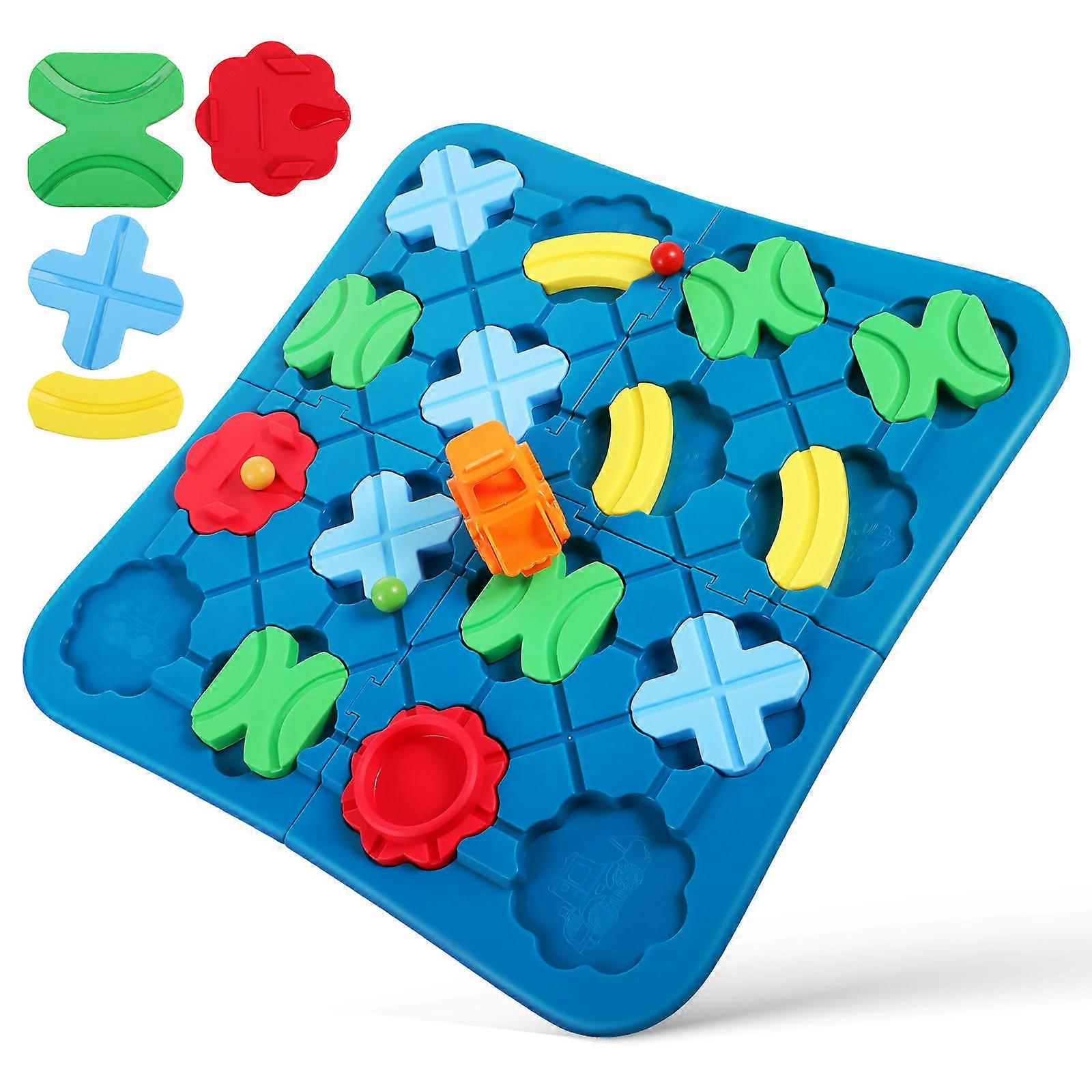 Logical Car Track Board Game for Preschool Learning 2Sets Puzzle