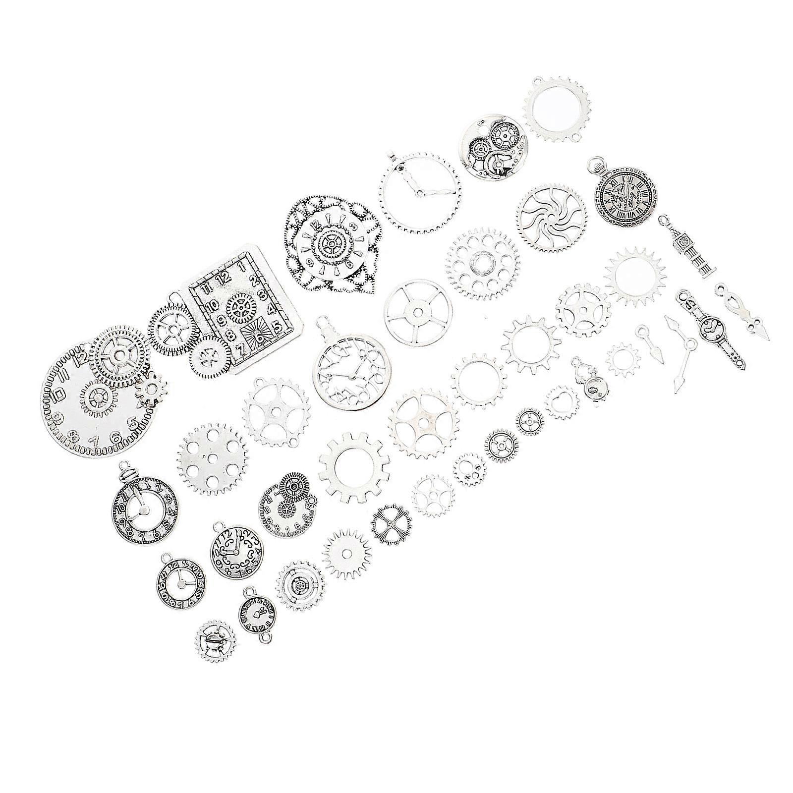 Steampunk Gears Retro Punk Charms for Decor 40Pcs Charms Set