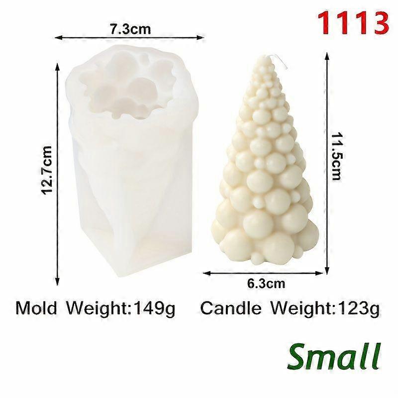 Luxora 3D Weihnachtsbaum Kerze Silikonform DIY Weihnachtskerze Herstellung Kit Handgemachte Seife Gips Harz Backwerkzeuge Urlaubsgeschenke