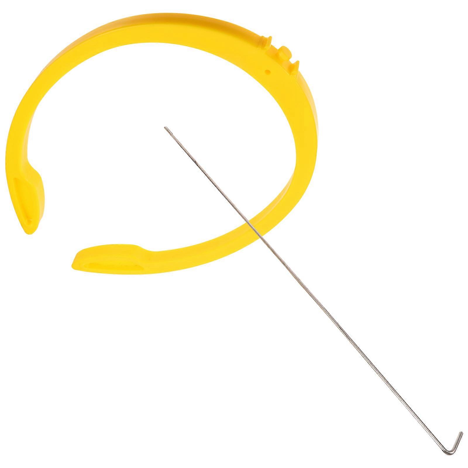 Pig Insemination Clip For Farmers Breeding Support Equipment Fixed Back Yellow 1Set