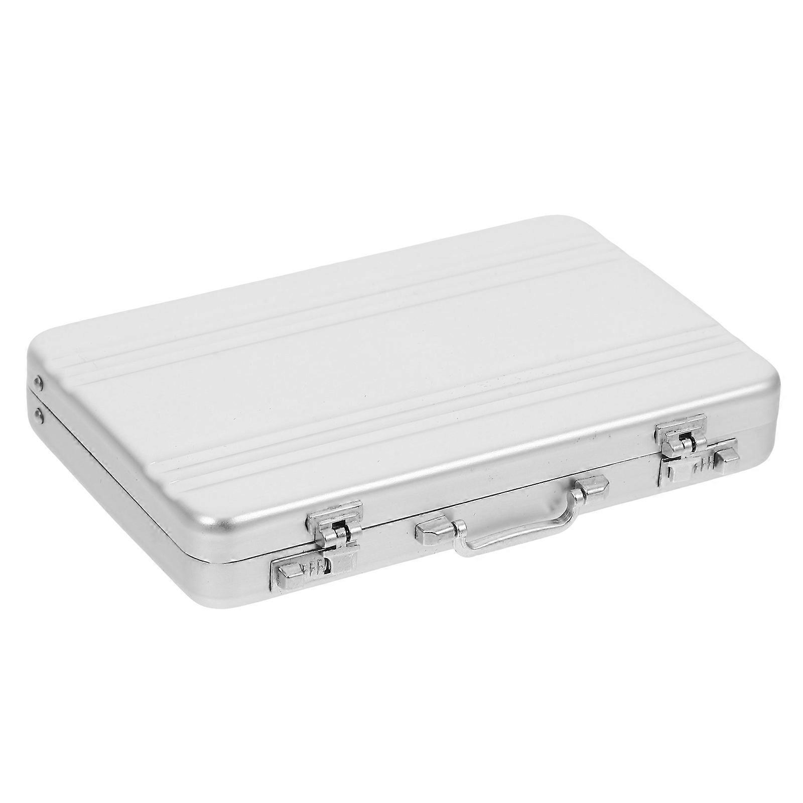 Silver Password Box Business Card Box for Convenient Storage