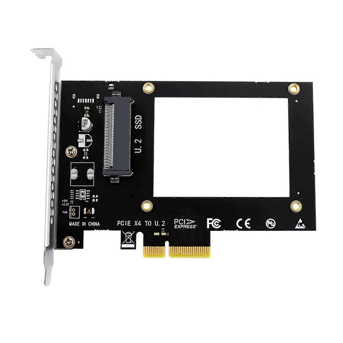 U.2 to PCIE X4 Adapter Riser PCI Express Gen3.0 4X 8X 16X Slot Universal Board 7000MB/S PCI-E to U.2 SSD Hard Drive