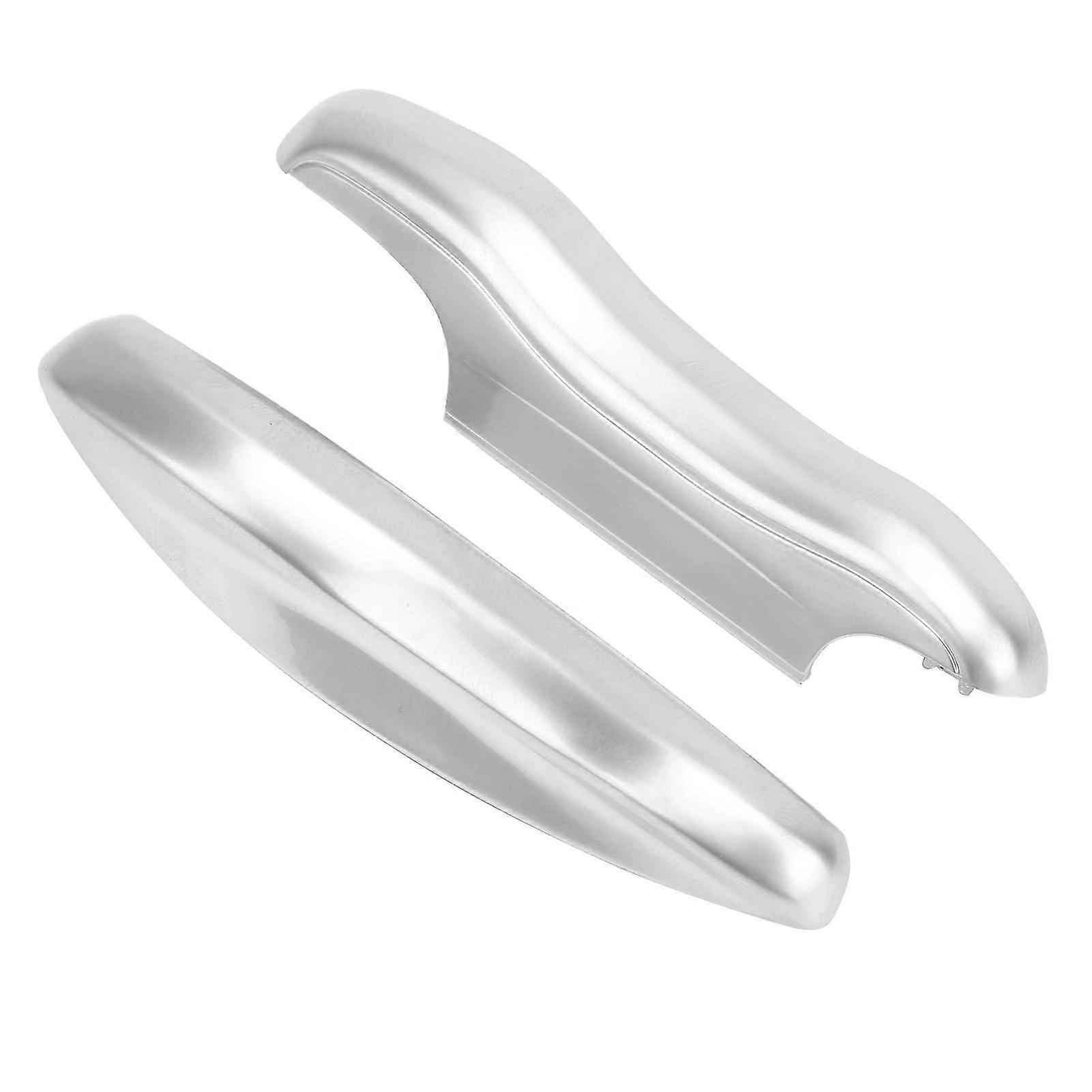 2pcs Remote Key Fob Cover Shell Protective Case Fit for Porsche Cayenne / Macan / Panamera / CarreraSilver