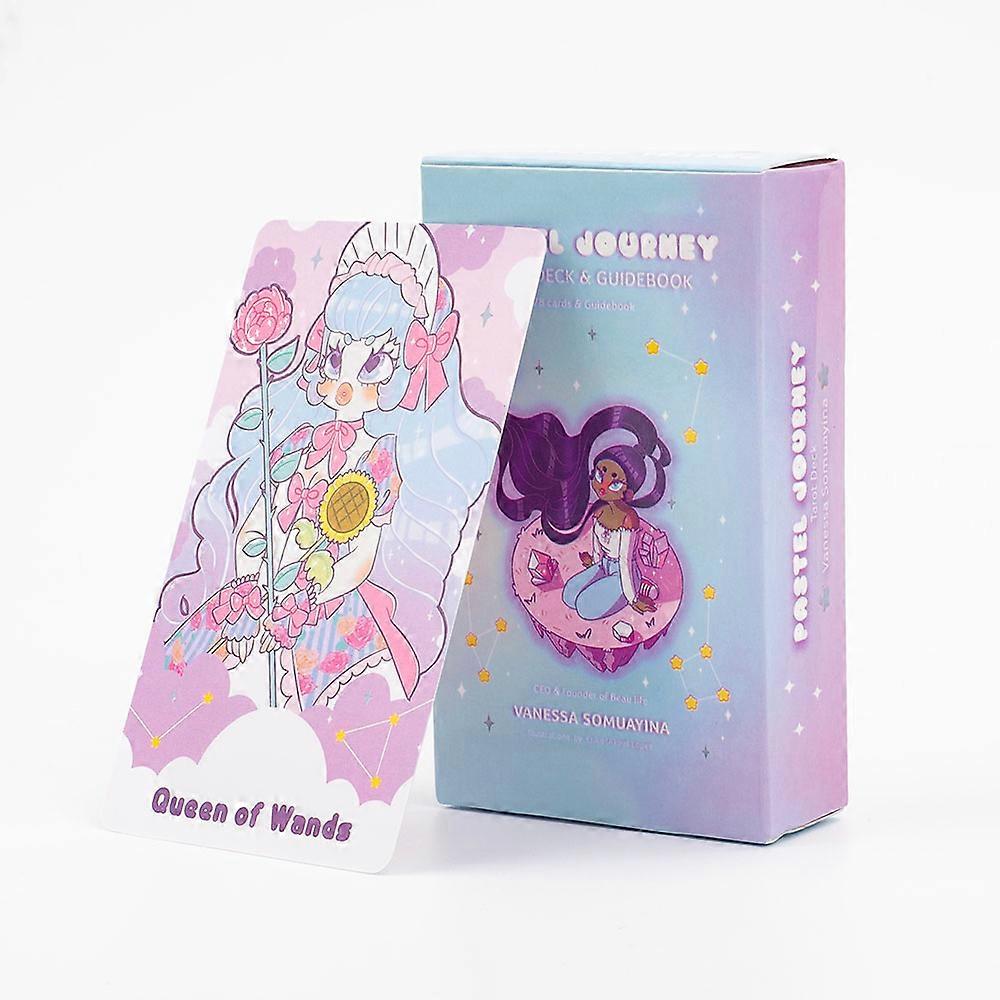 2024 New Style Pastel Journey Tarot Deck 78Pcs Tarot Cards Tarot Deck Collectible Oracle Card Set 10.4*6.1cm