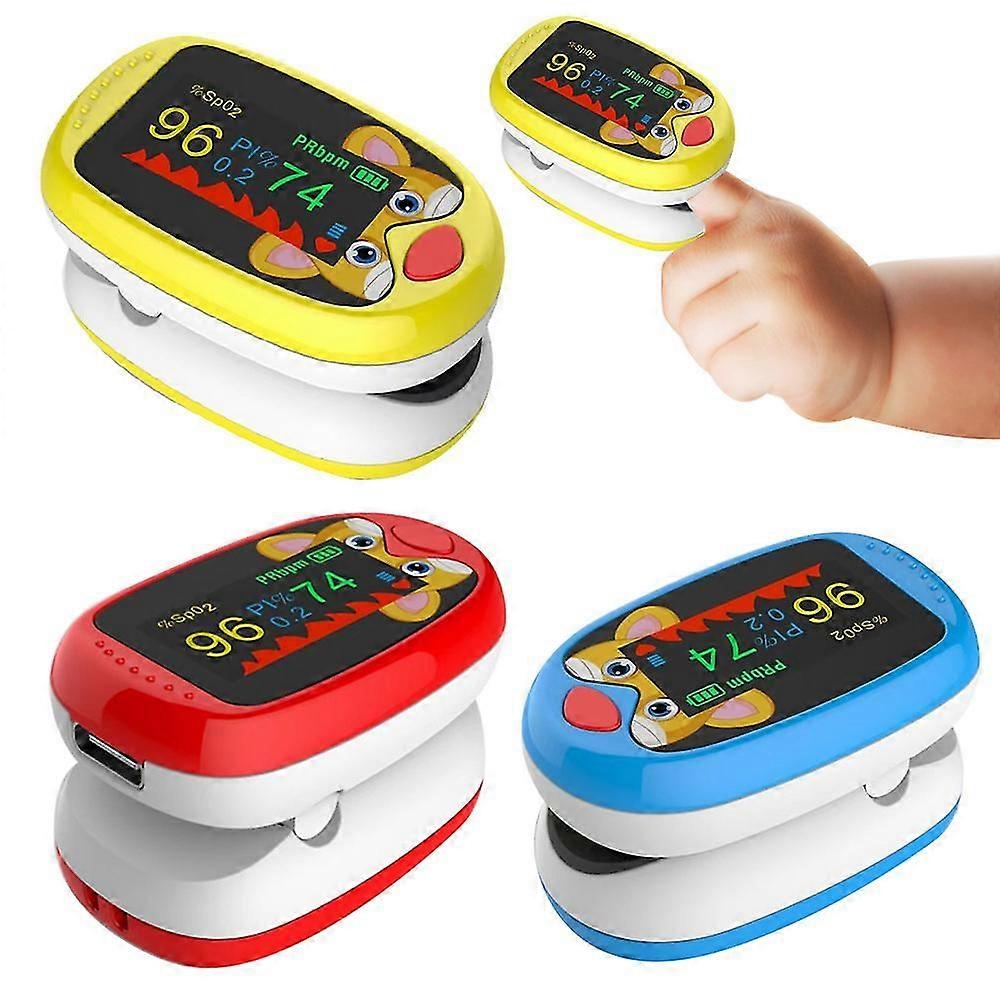 Children's Oximeter Finger Clip Blood Oxygen Saturation Detection Pulse Heart Rate Monitor