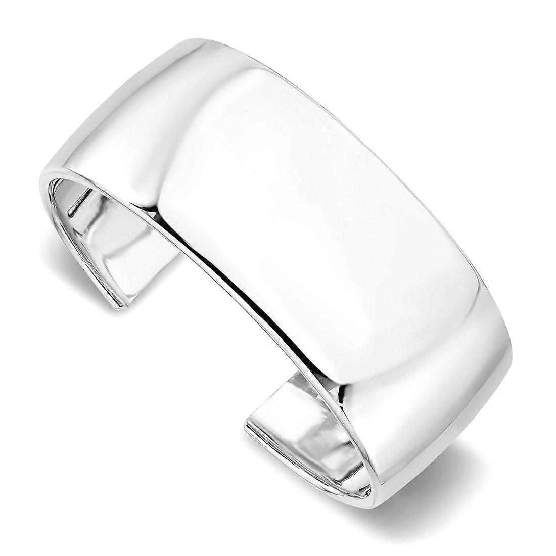 925スターリングシルバーポリッシュスリップオンバングルブレスレットカフブレスレット女性用