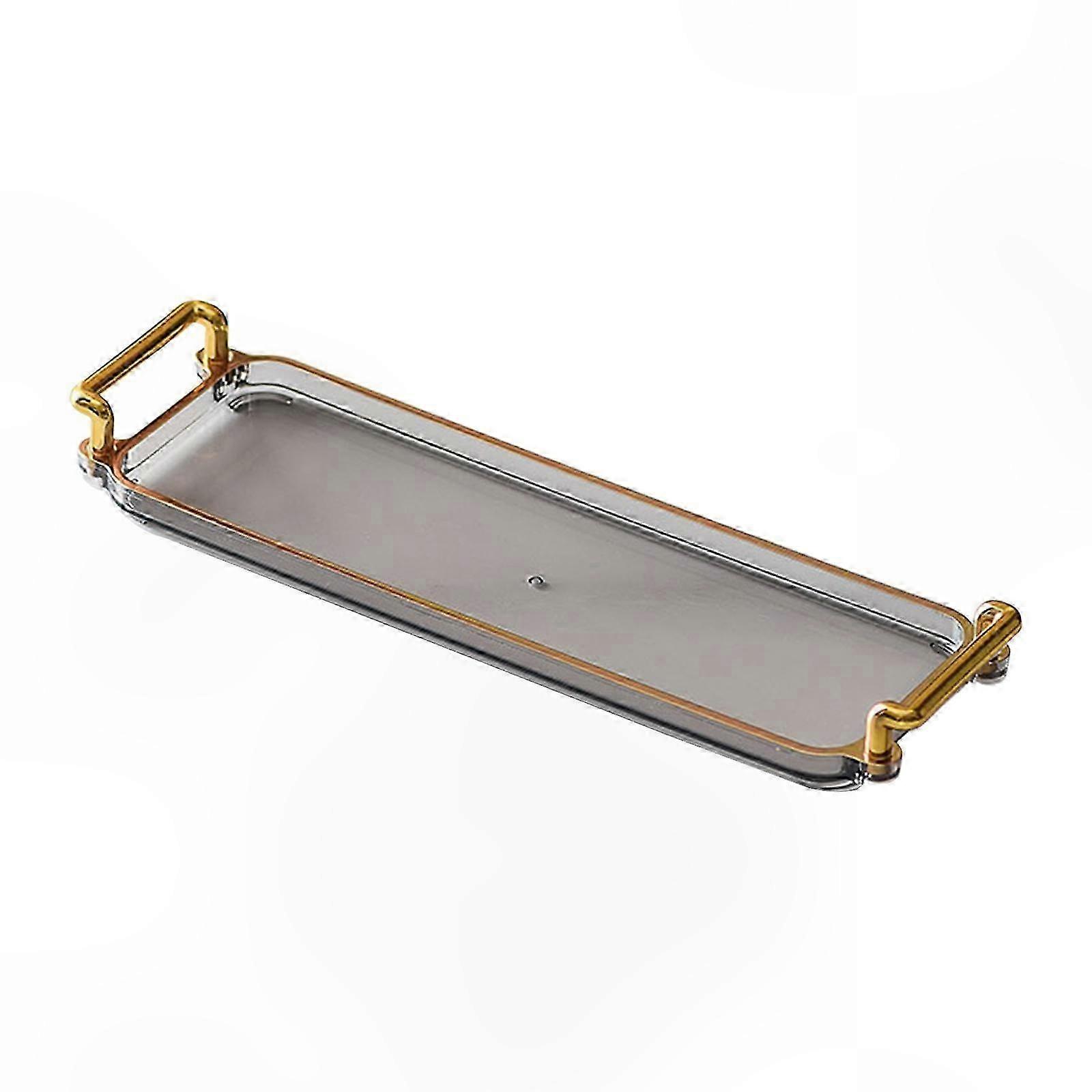 Rectangular Platter with Handles for Serving Breakfast and Desserts