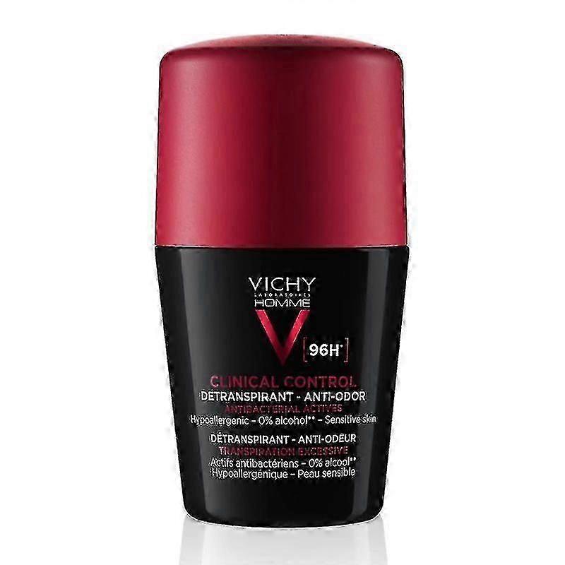 Vichy Klinisk kontrol til mænd 96 timers beskyttelse Anti-Perspirant Roll On Deodorant 50ml 2025
