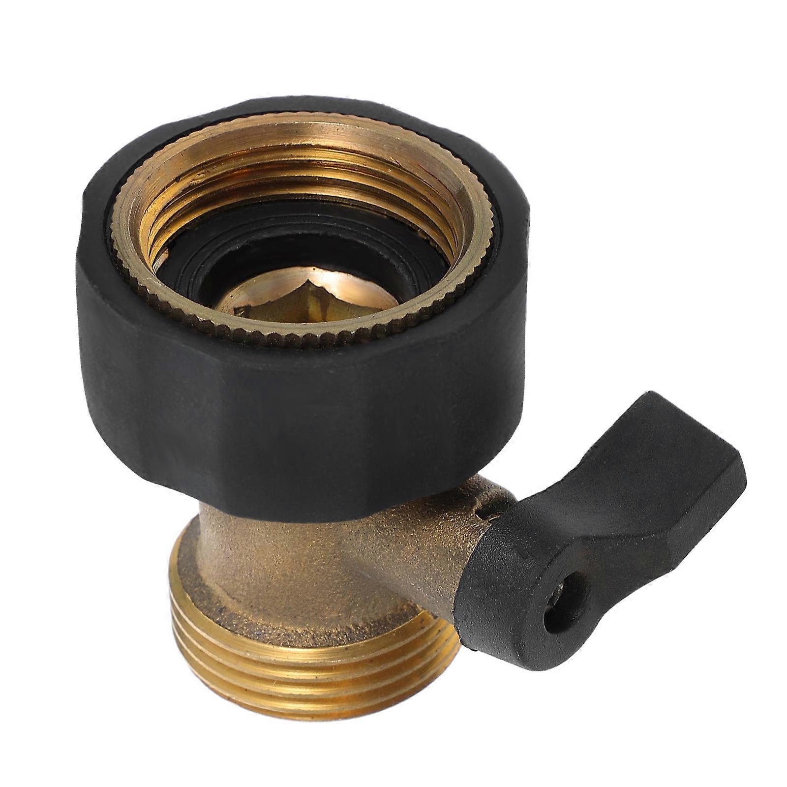 Garden Hose Water Shut Off Valve with Brass Extended Handle 5Pcs Pack