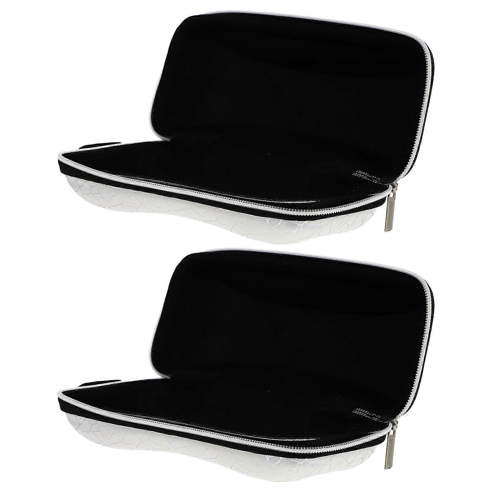 4Pcs Simple Glasses Protection Boxes for Storage White Design