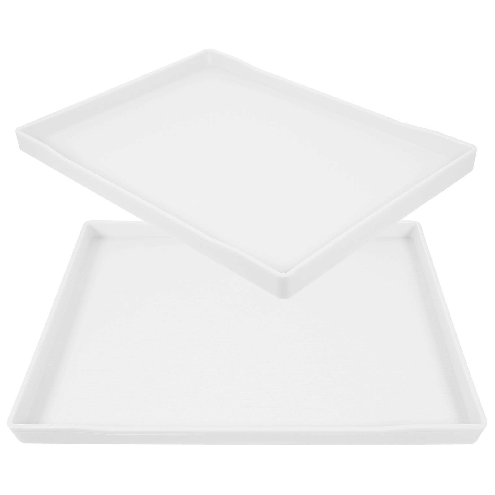 Appetizer Serving Tray Tray for Serving 4Pcs Stylish White Design