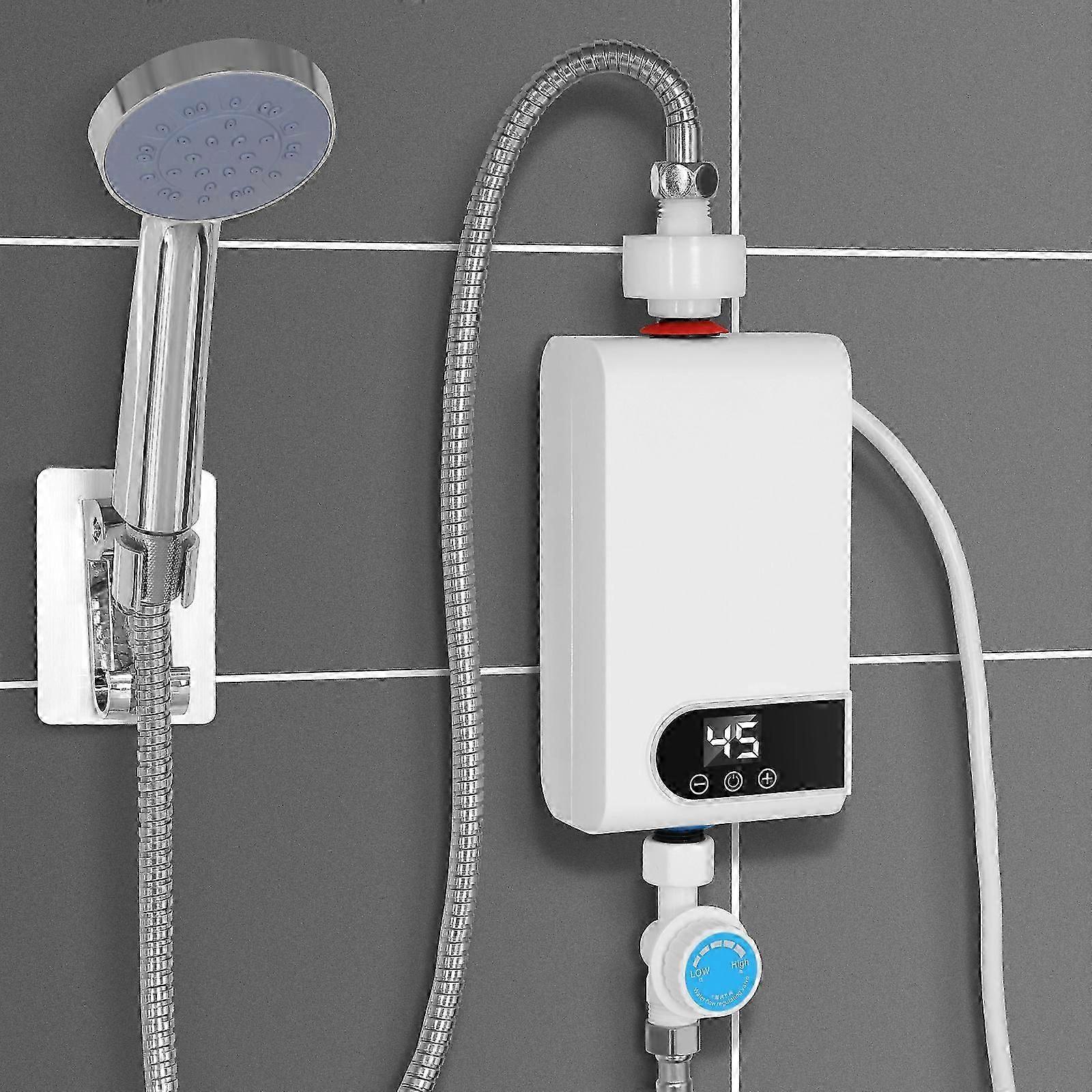 1 Set Tankless Water Heater Instant Water Heater Small Electric Water Heater With EU Plug