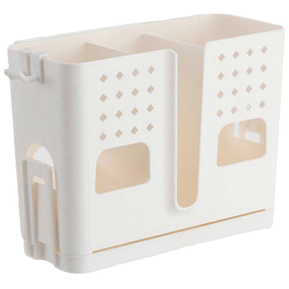 Cutlery Storage Box With Space Saving Design For Kitchen Walls In White 4Pcs For Convenient Use