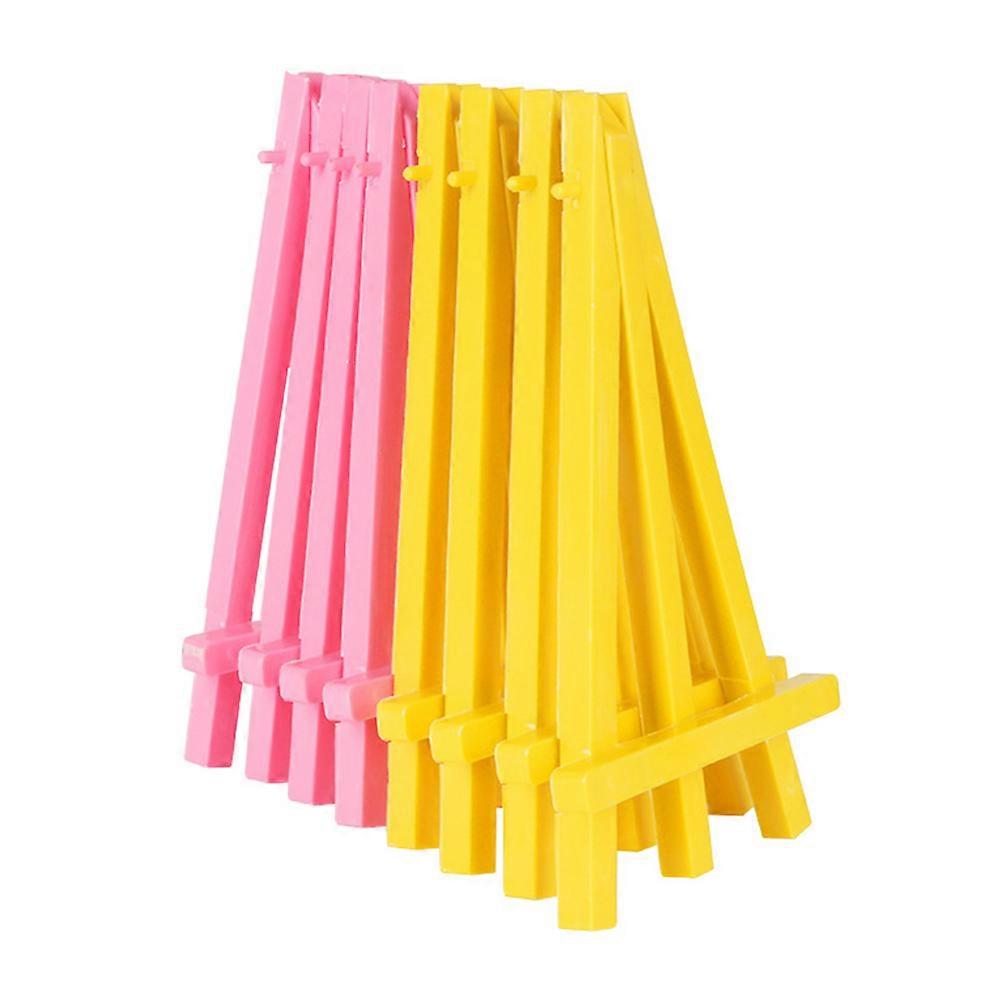 Mini Plastic Easel 30Pcs Display Holder For School Students And Artists Supplies Pink Color Suitable For Art Class And Studio Use