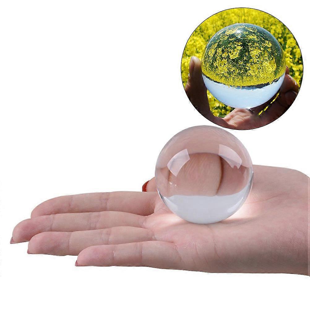 Solid Sphere for Meditation and Decoration 3Pcs Transparent Crystal Balls