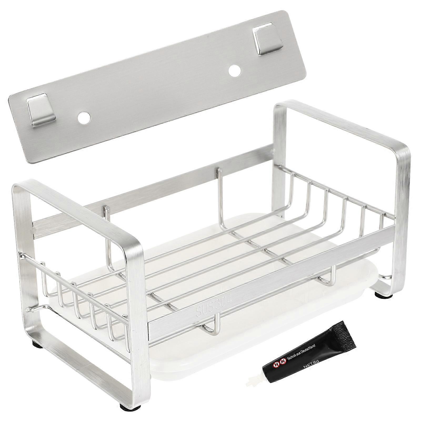 Stainless Steel Dishcloth Holder for Kitchen Draining Shelf