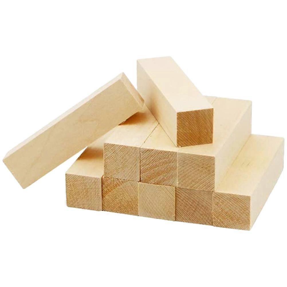 Wood Carving Blocks for DIY 40Pcs Khaki Wooden Blocks for Whittling