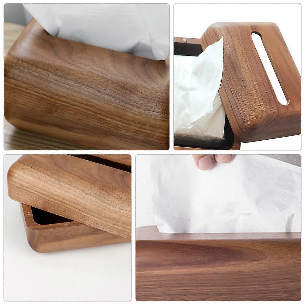 Lightweight Tissue Container For Living Room Brown Easy To Clean 1Pc