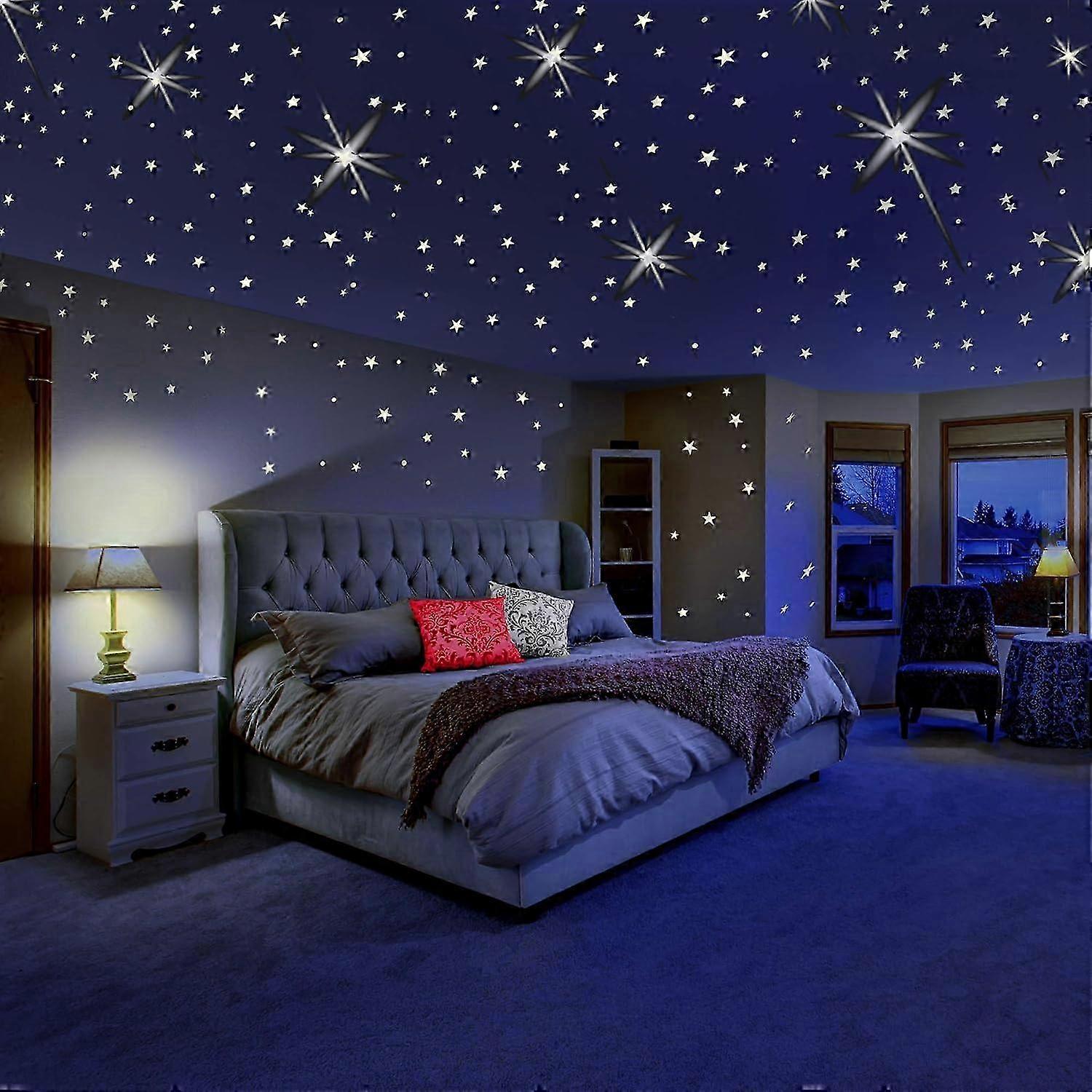 2025 Glowing wall decals for room decor galaxy theme