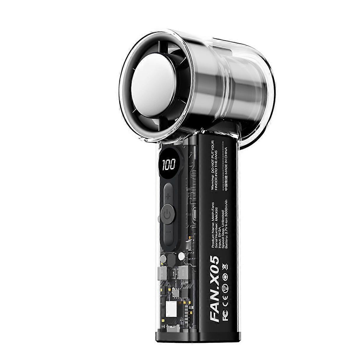 Mini Turbo Fan AI High Speed Handheld Cooling Fan A