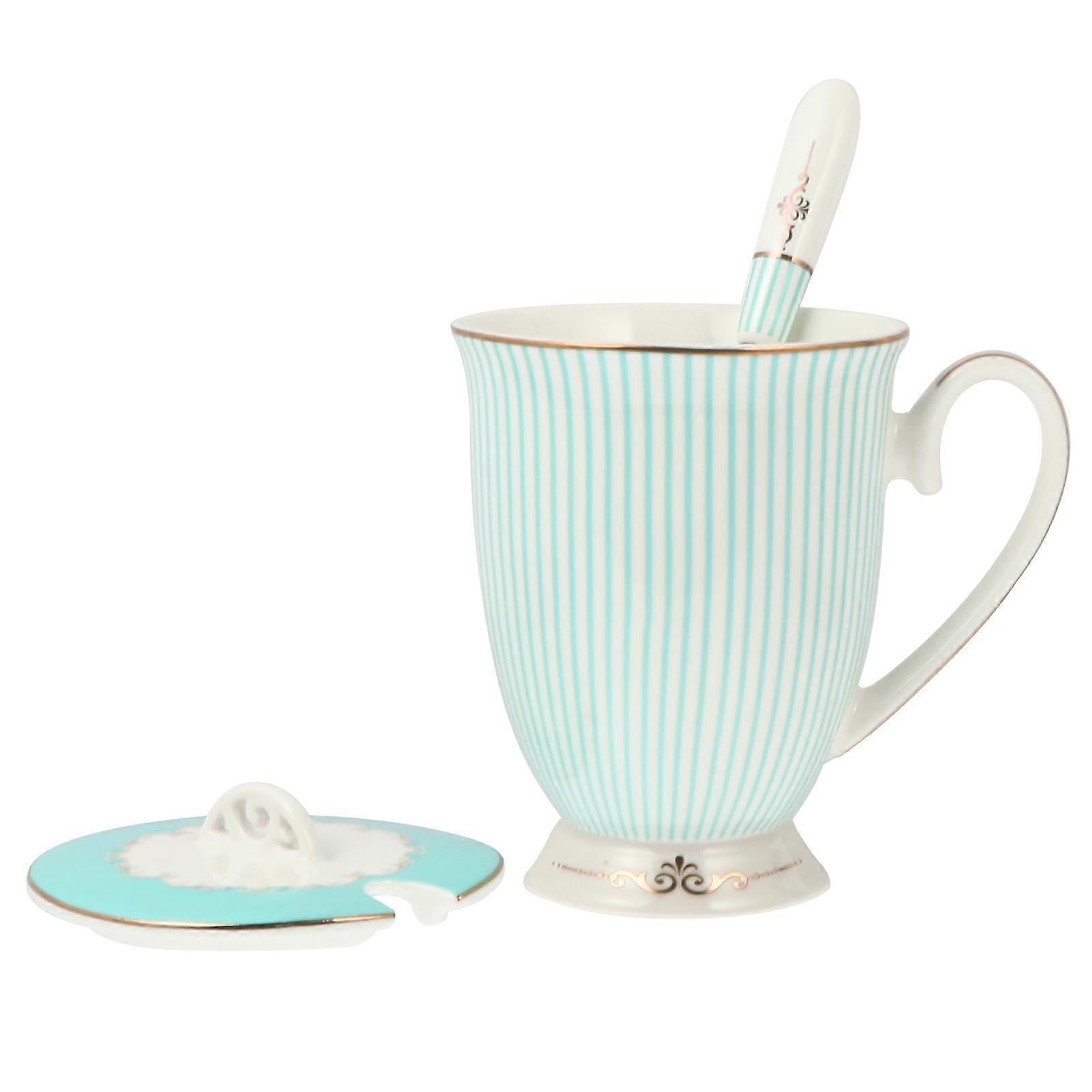 Ceramic Mug Creative Water Cup Set for Home Use Practical Goblet 11X10.5X8.5cm Easy to Clean 1 Set