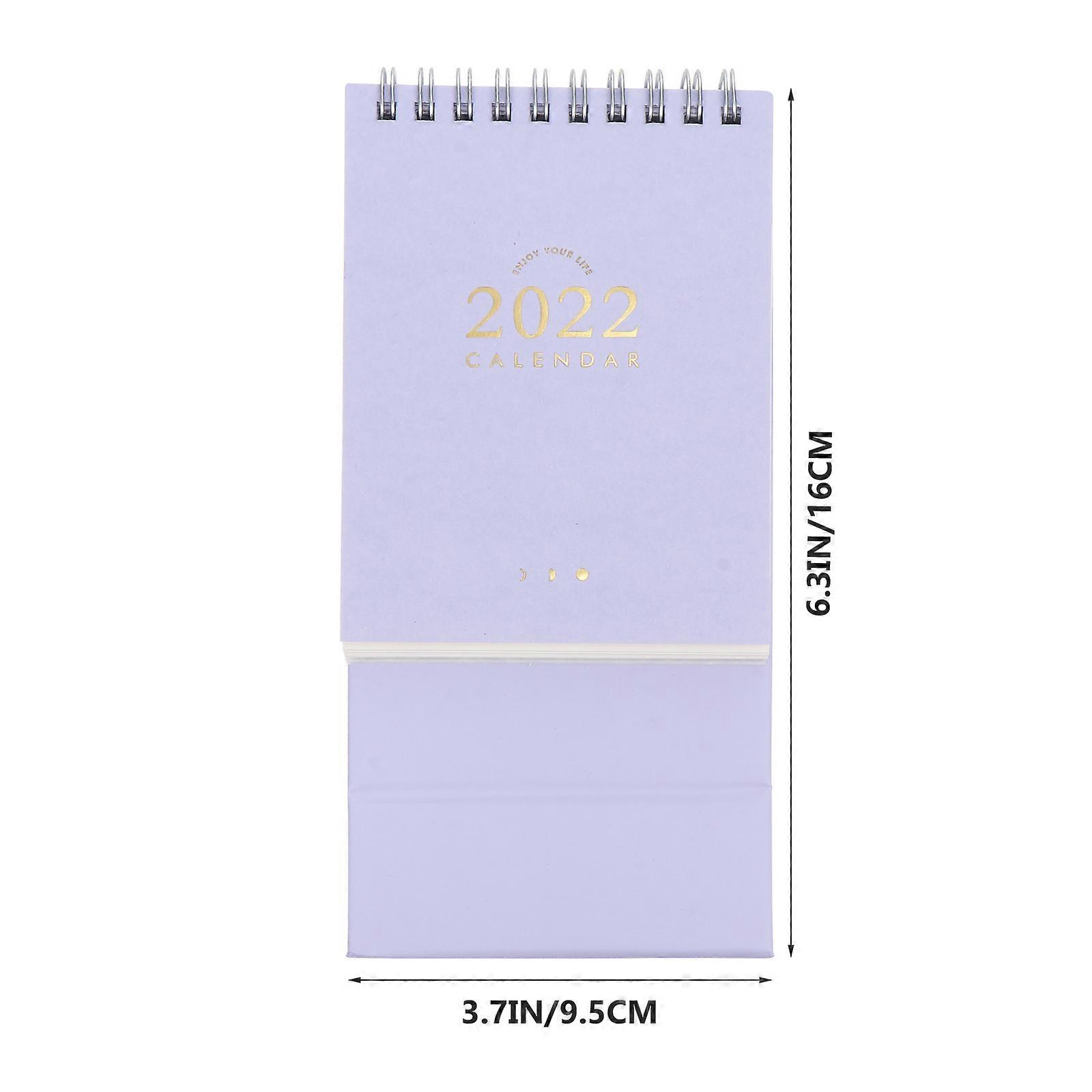 Table Calendar 2022 Creative Desktop Calendar for Home Use 6Pcs Paper