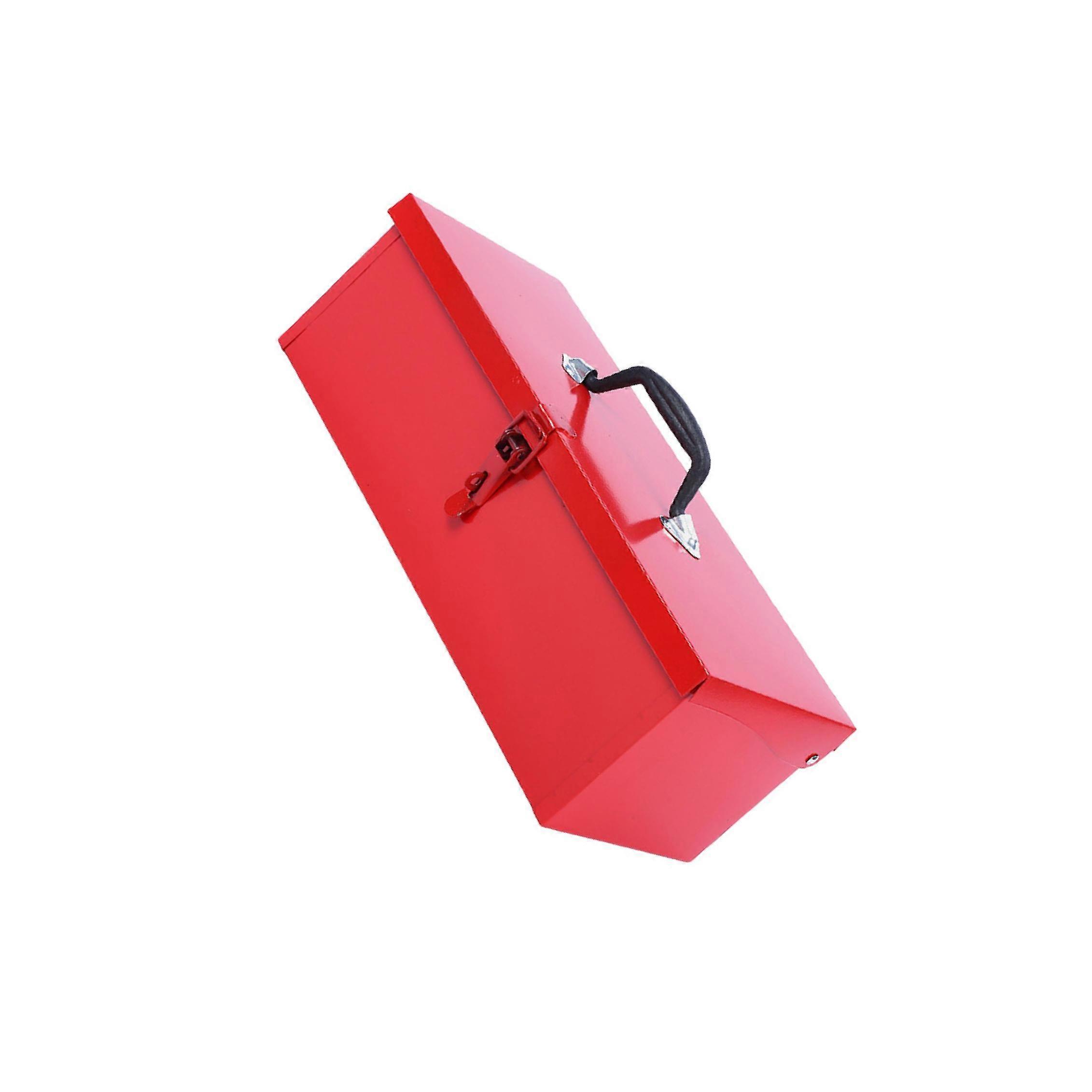 Iron Tool Box Ergonomic Handle Hardware Storage Hand Tool Case for Workshops