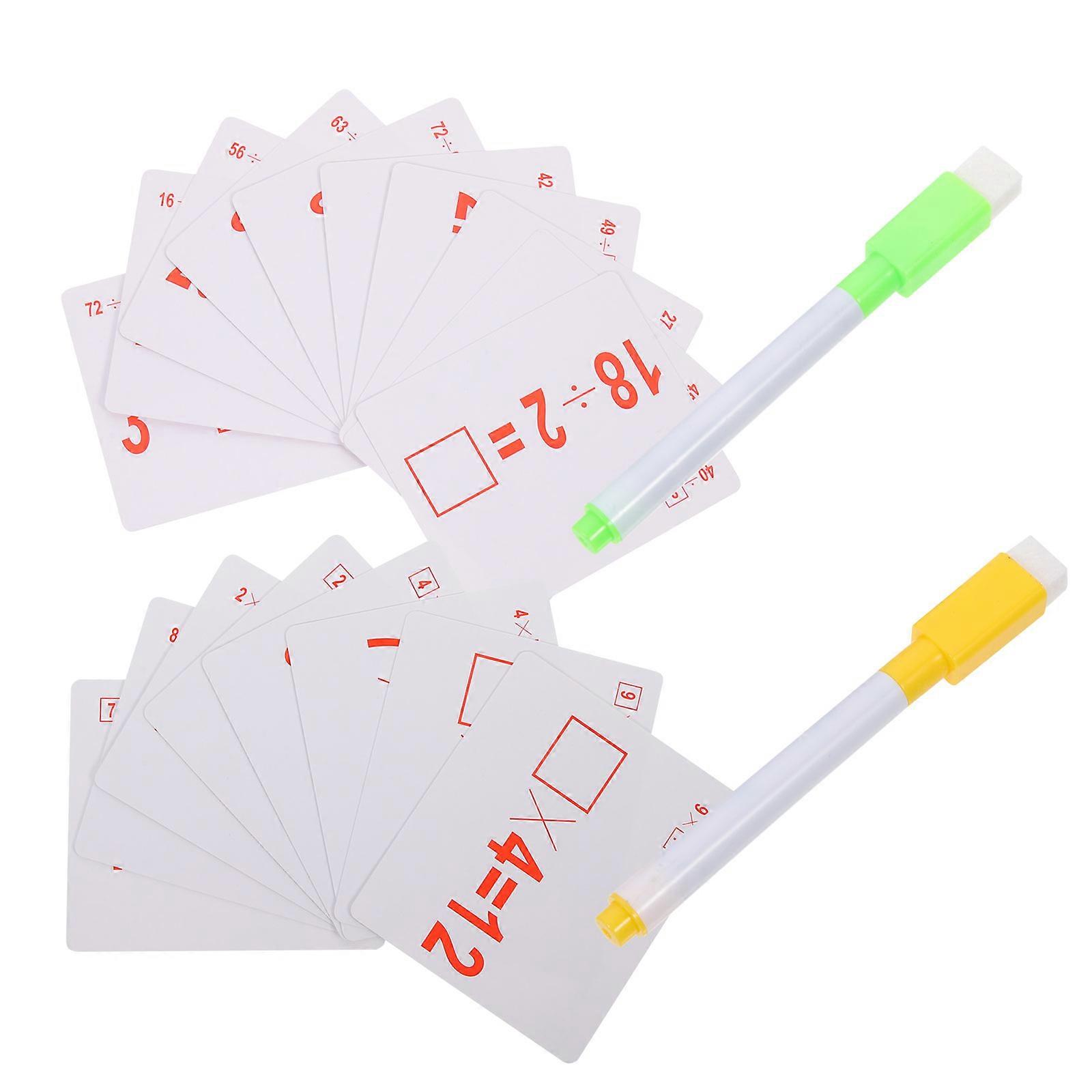 Arithmetic Flash Cards Math Exercise Cards for Learning 4Sets