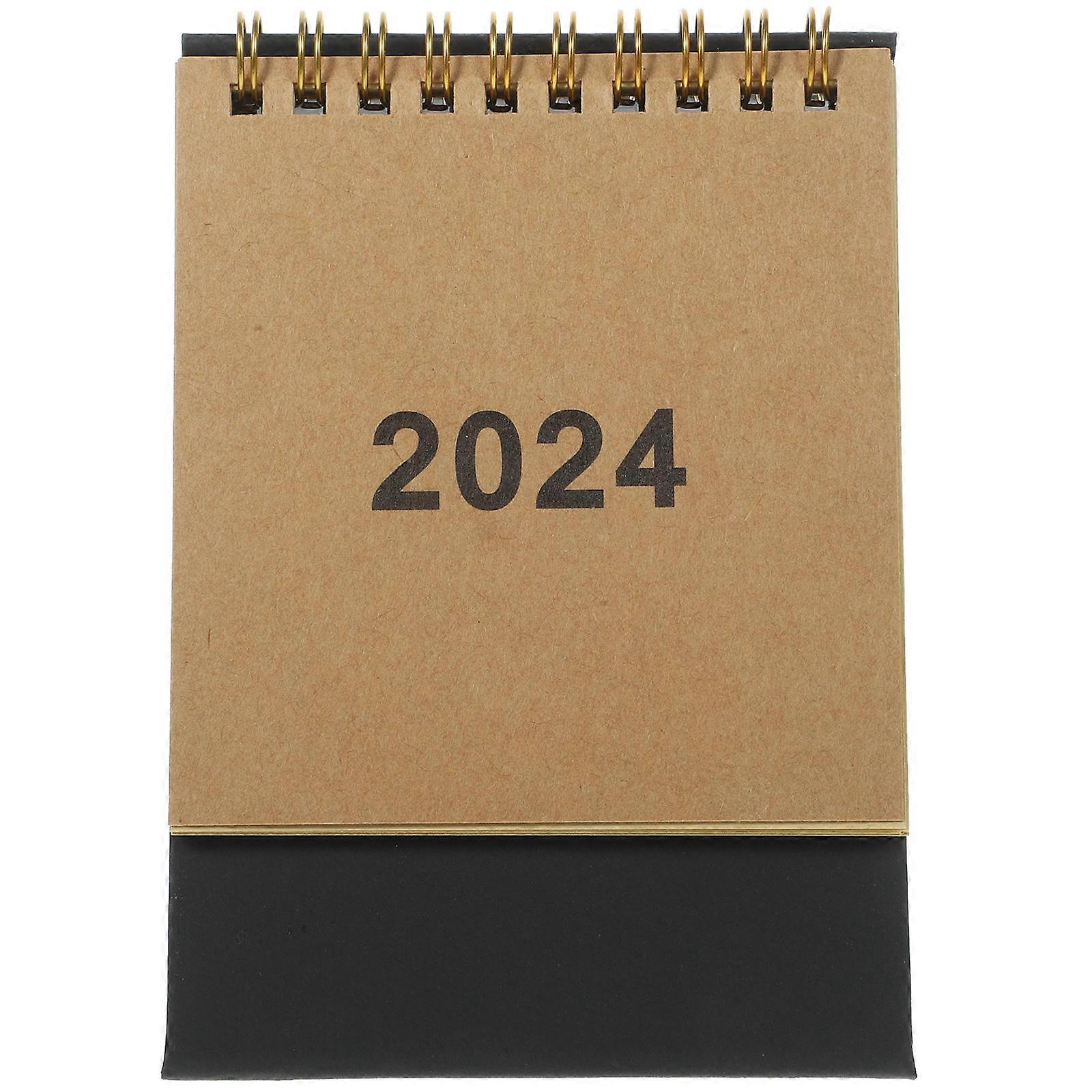 Daily Use Calendar Black Paper for Office Desk Planning 5Pcs