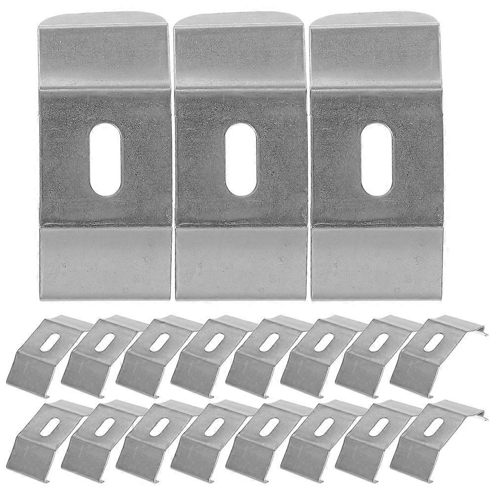 Iron Vertical Blind Clamps for Home Mounting Brackets 20Pcs Window Hardware