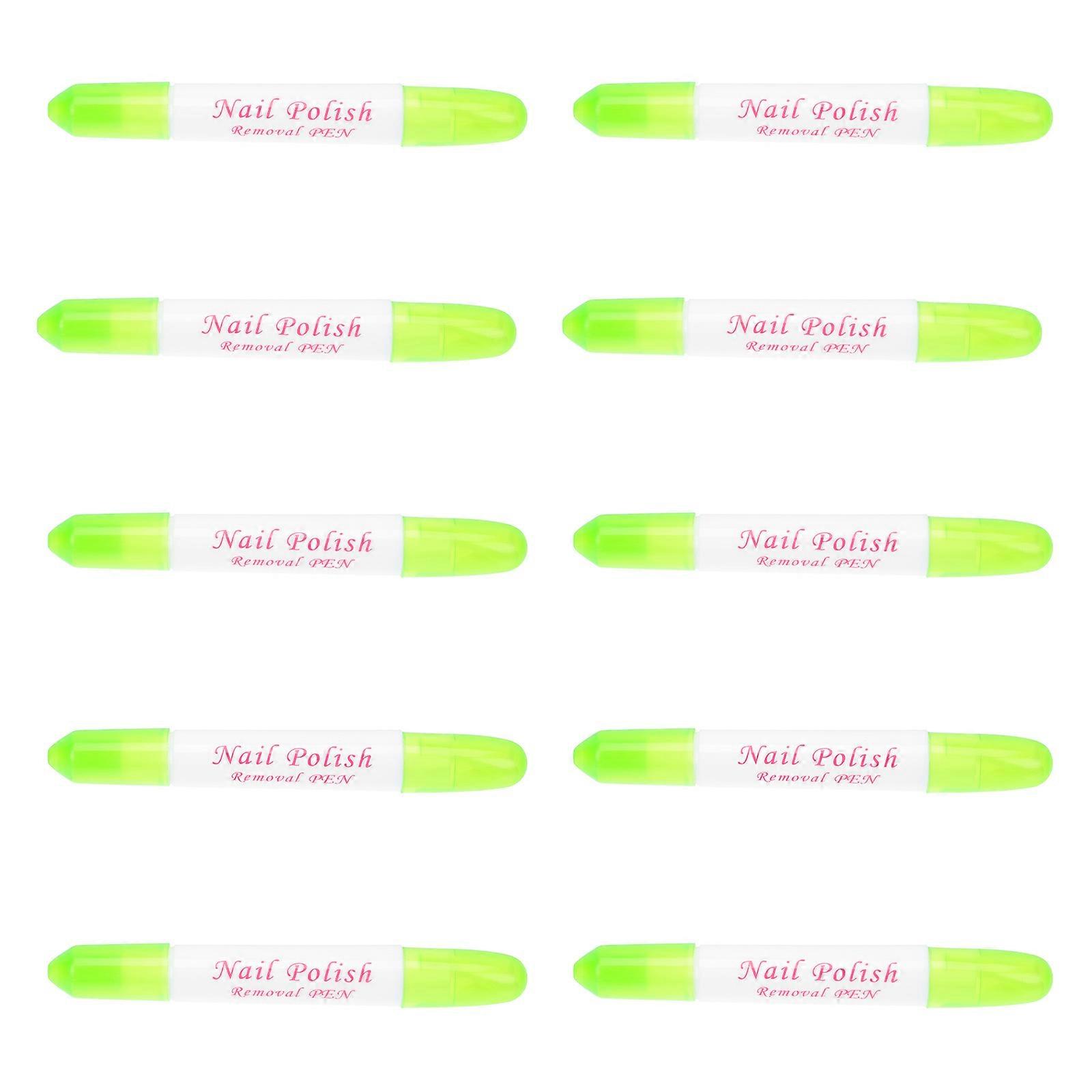 Nail Polish Removing Pen for Manicure Using 20Pcs Light Green Correction Pens