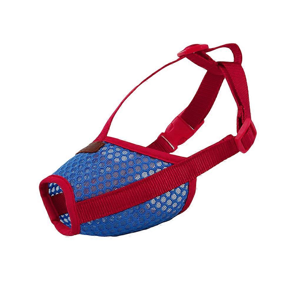 Dog Muzzle Mask Adjustable Dog Safety Muzzle for 2Pcs Comfortable Red