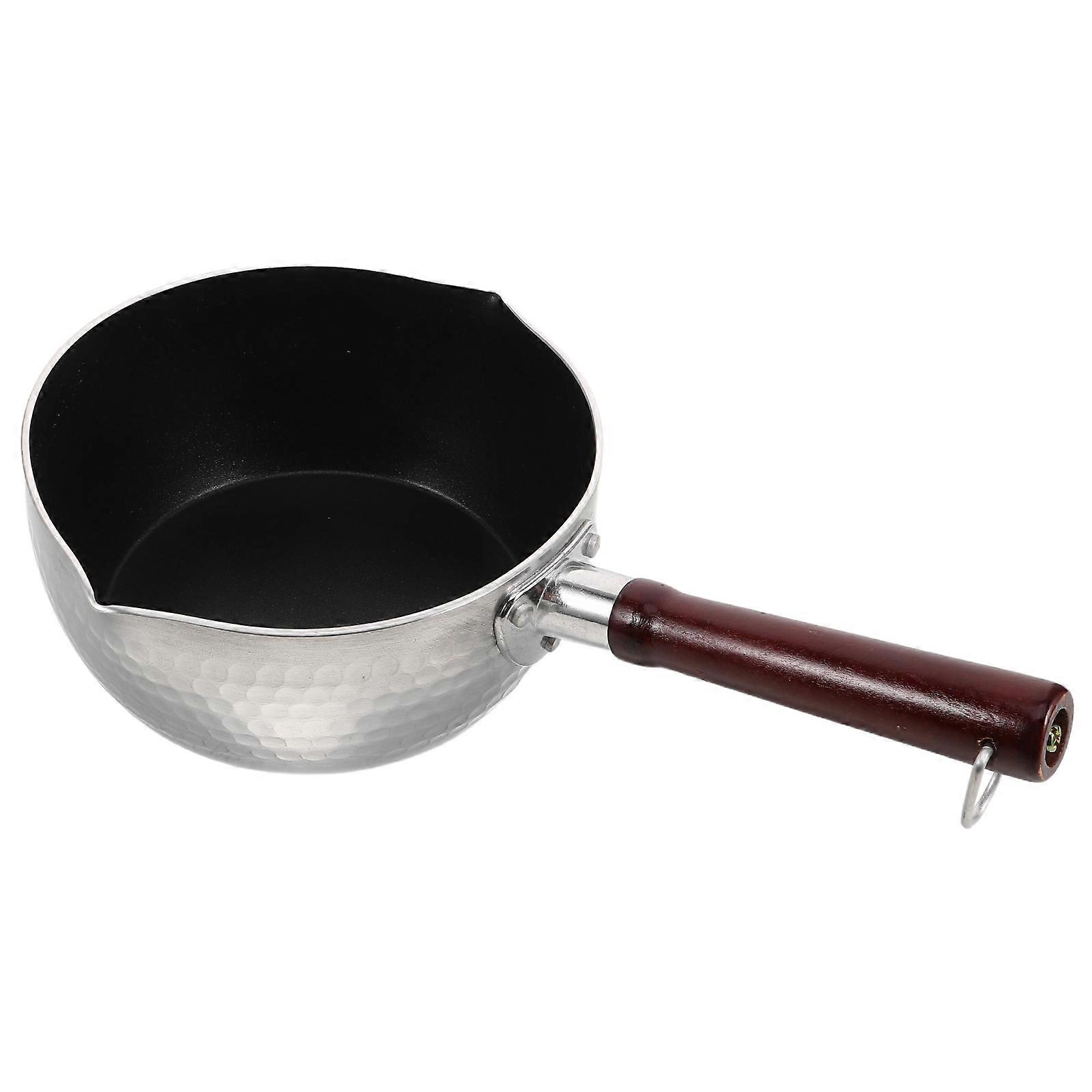 Aluminium Non Stick Pot With Ergonomic Wooden Handle For Cooking Soups Noodles And More Suitable For Kitchen Use 1Pcs