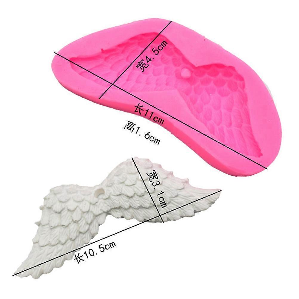 Angel Wings Silicone Mold for Cake Decorating Pink Baking Tool